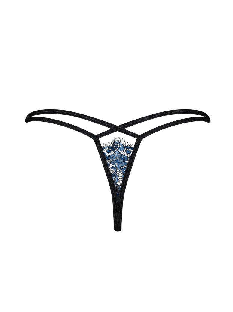 Obsessive Lingerie sexy perizoma in pizzo blu Yassmyne