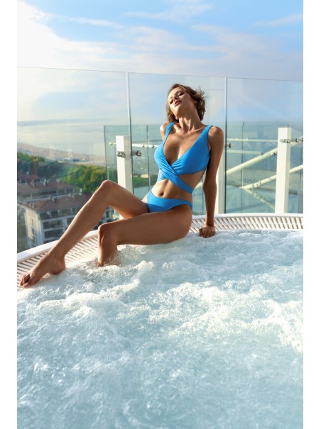 Obsessive bikini turchese con scollatura Cobaltica