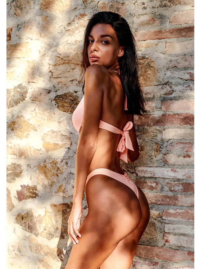 Obsessive bikini rosa corallo con ferretto Paralia