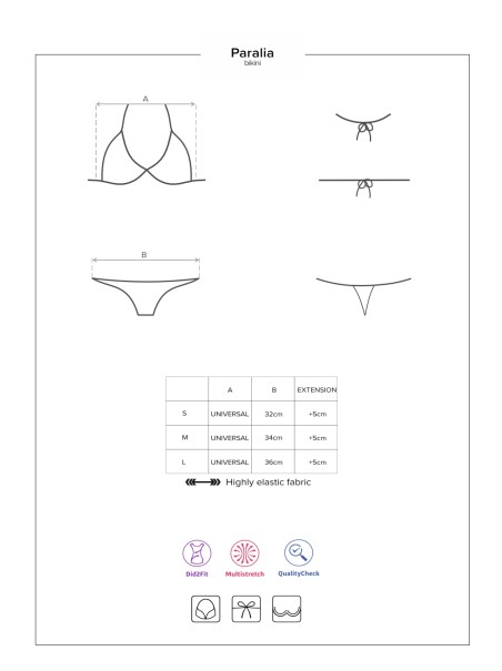 Obsessive bikini rosa corallo con ferretto Paralia