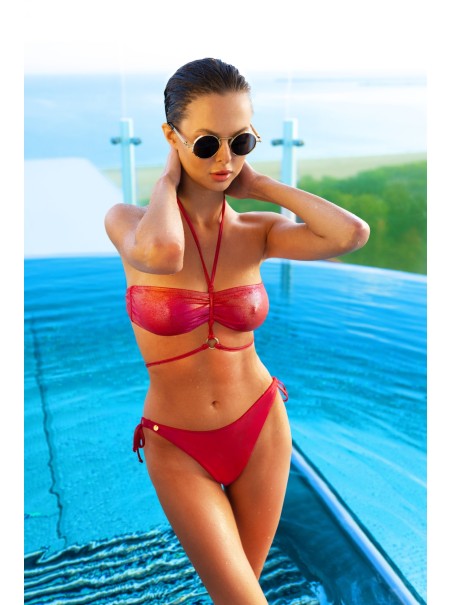 Obsessive moda mare bikini in tessuto lucido Coralya