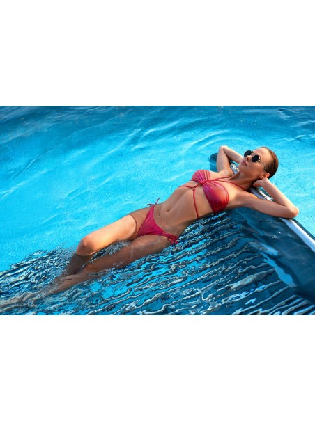 Obsessive moda mare bikini in tessuto lucido Coralya