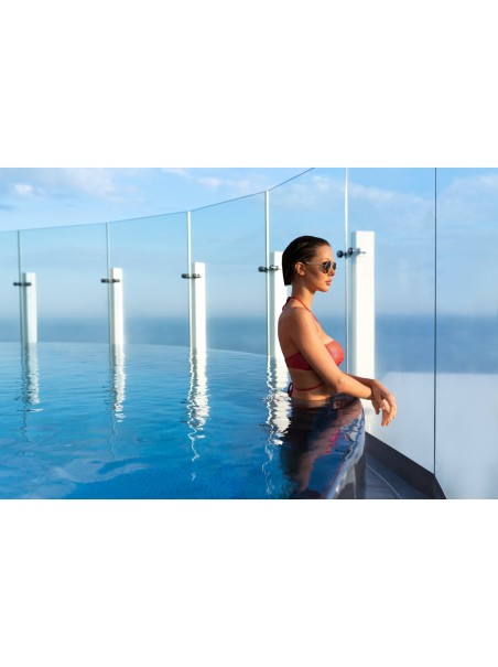 Obsessive moda mare bikini in tessuto lucido Coralya