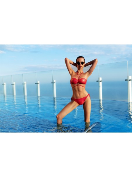 Obsessive moda mare bikini in tessuto lucido Coralya