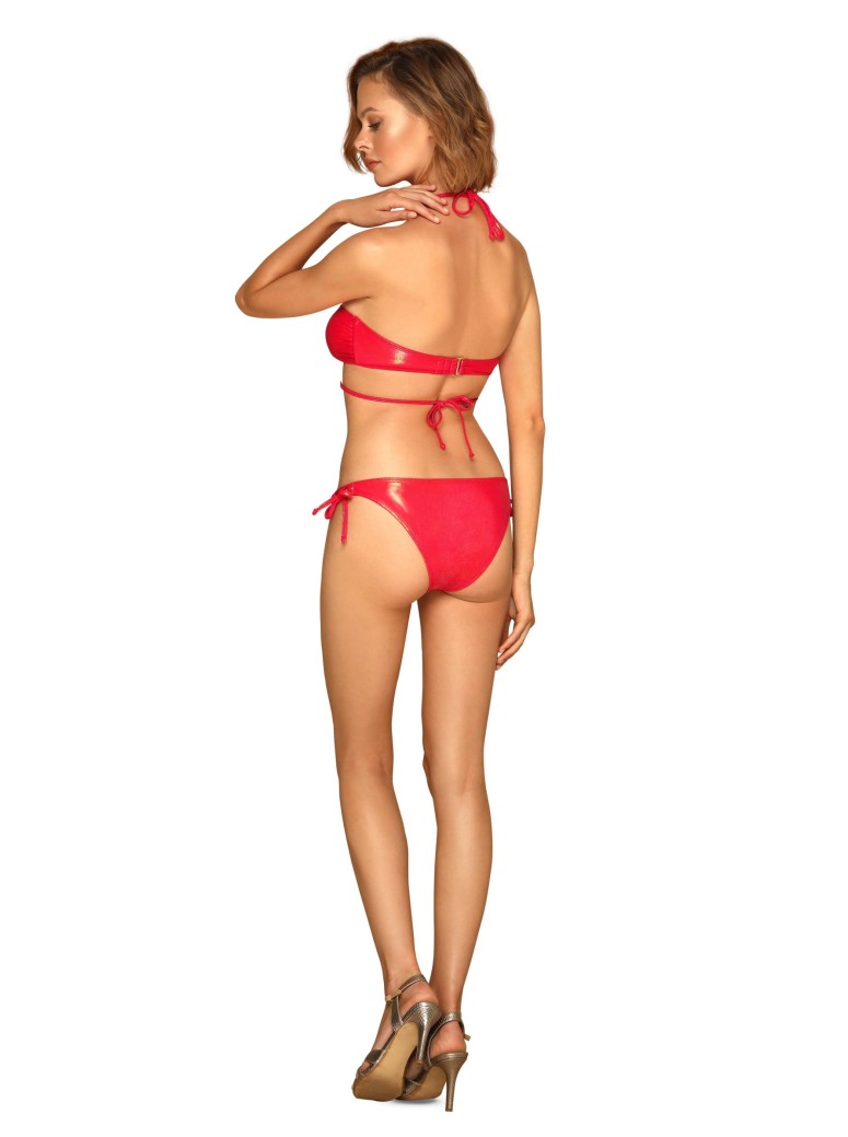 Obsessive moda mare bikini in tessuto lucido Coralya