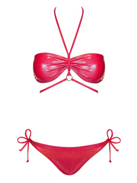 Obsessive moda mare bikini in tessuto lucido Coralya