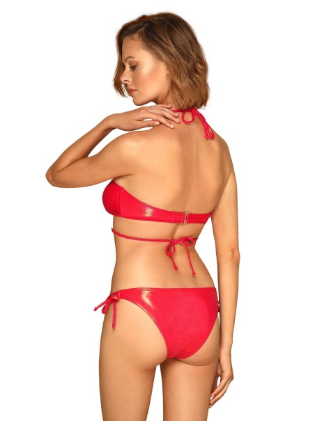 Obsessive moda mare bikini in tessuto lucido Coralya
