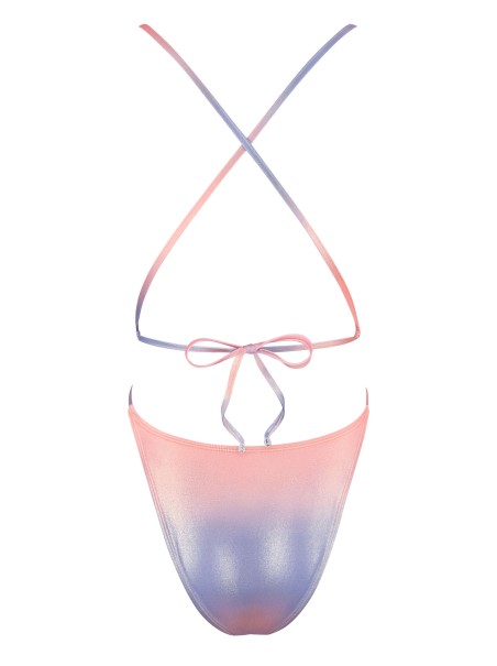 Obsessive costume intero con luccicante finitura metallica Rionella