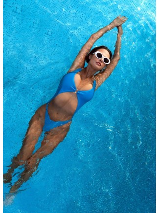 Obsessive sexy costume intero azzurro Scarleta