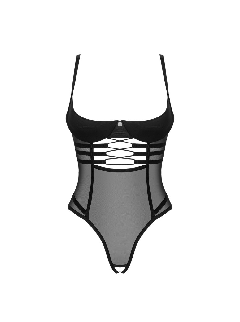 Obsesssive Lingerie sexy body carioca aperto all'inguine Roxelia