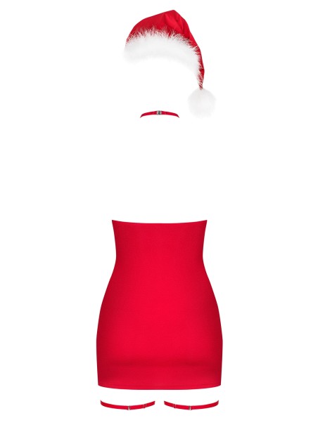 Chemise Natalizia rossa completa di accessori Kissmas Chemise Natalizia rossa completa di accessori Kissmas