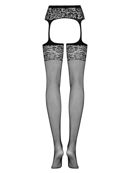 Obsessive Lingerie collant giarrettiera con ricami floreali S500 Obsessive Lingerie collant giarrettiera con ricami floreali S500
