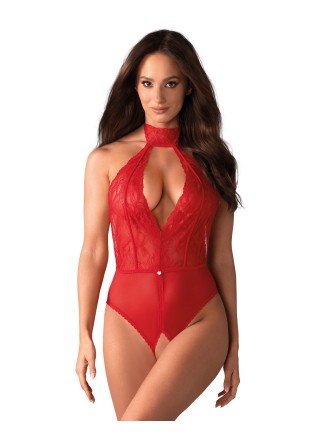 Obsessive Lingerie sexy body rosso aperto collezione Dagmarie
