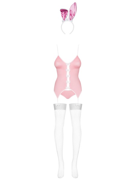 Obsessive Lingerie  costume da coniglietta rosa con accessori Bunny suit Obsessive Lingerie  costume da coniglietta rosa con accessori Bunny suit