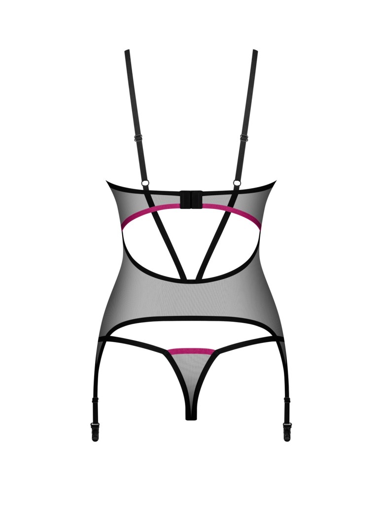 corsetto e perizoma trasparente collezione Obsessive Novenes