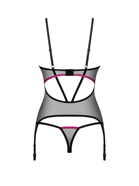 corsetto e perizoma trasparente collezione Obsessive Novenes corsetto e perizoma trasparente collezione Obsessive Novenes