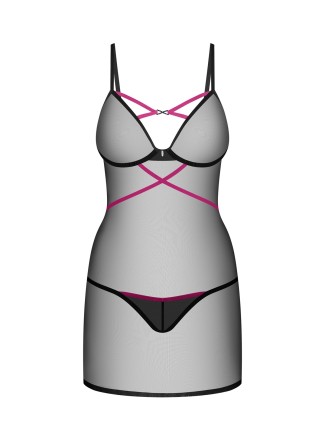 Obsessive chemise Novenes con ferretto e perizoma abbinato 2