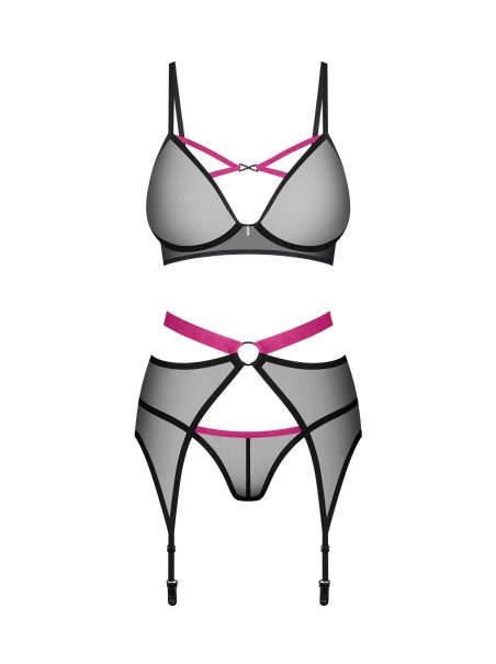 Novenes set intimo tre pezzi Obsessive