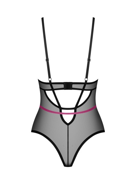 Obsessive  sexy body nero trasparente con ferretto Novenes Obsessive  sexy body nero trasparente con ferretto Novenes