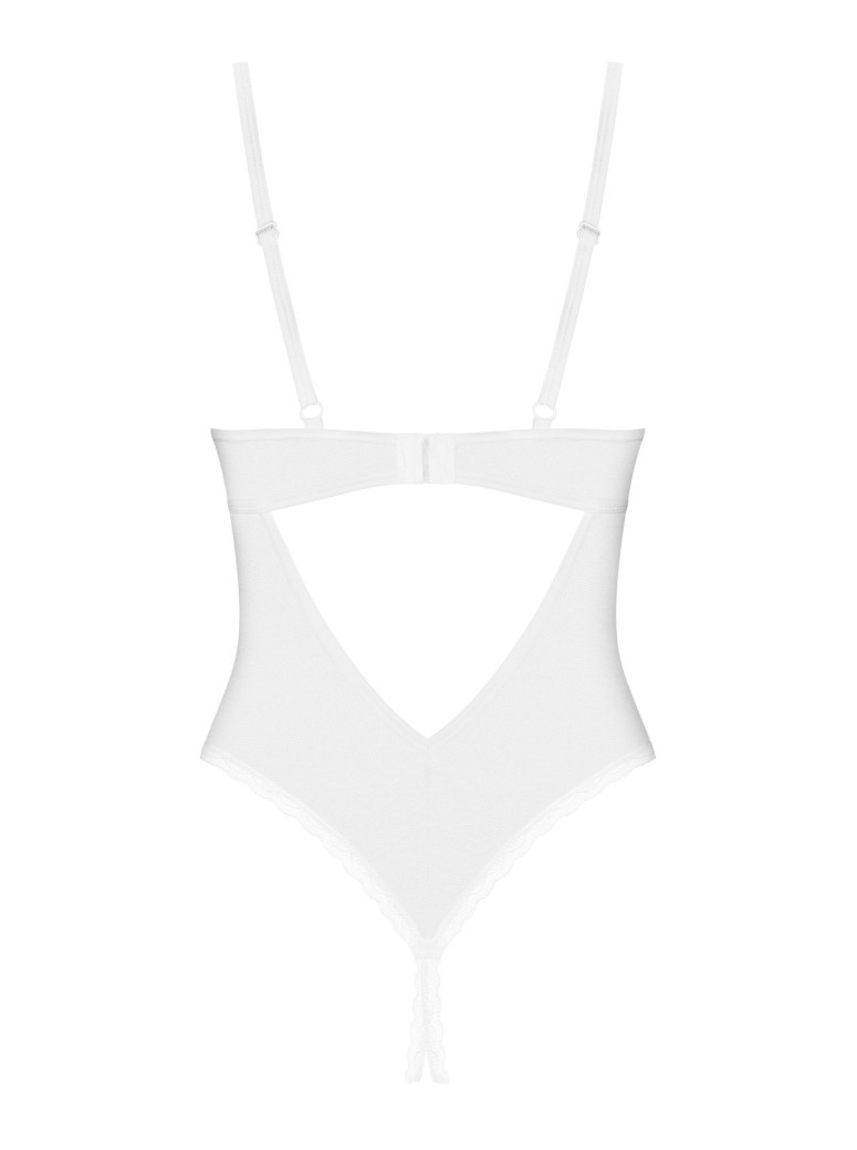 Obsessive body bianco con ferretto e apertura collezione Alissium