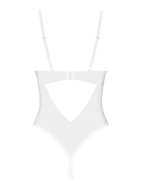 Obsessive body bianco con ferretto e apertura collezione Alissium