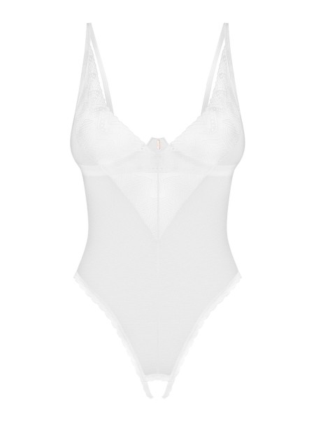 Obsessive body bianco con ferretto e apertura collezione Alissium