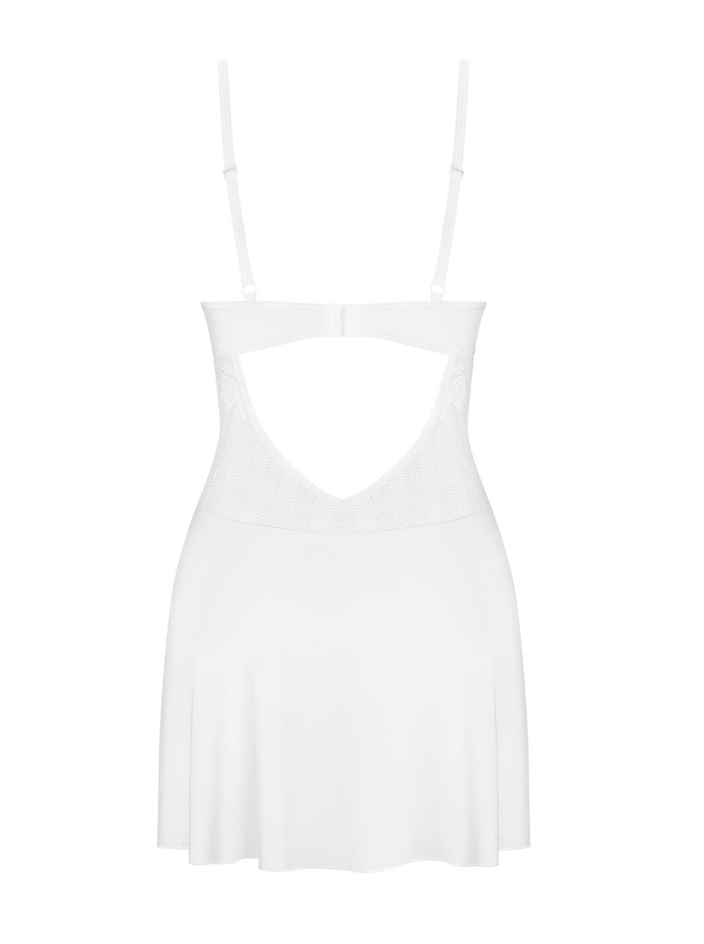 Obsessive chemise bianca con ferretto e perizoma collezione Alissium