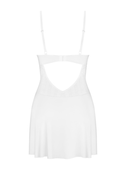 Obsessive chemise bianca con ferretto e perizoma collezione Alissium