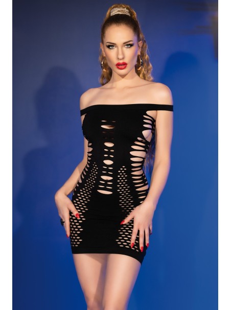 Chilirose mini abitino elasticizzato nero