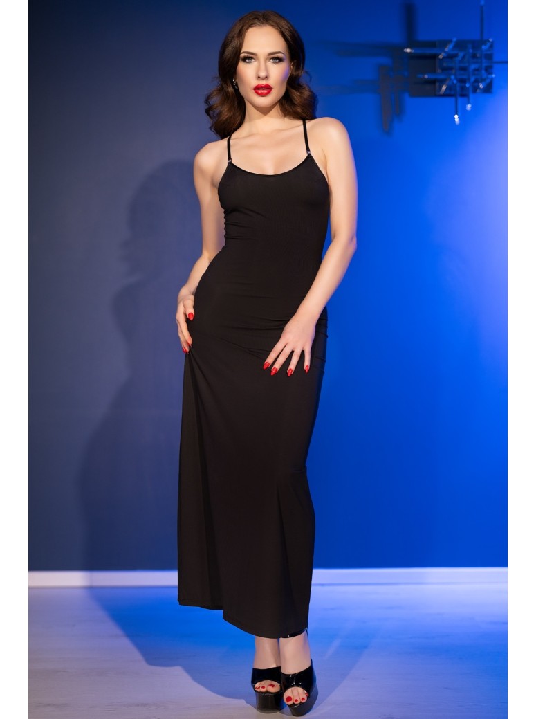 Chilirose Abito lungo nero completo di perizoma coordinato