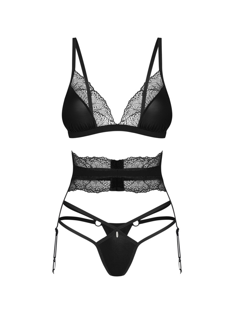 Obsessive sexy set intimo con reggicalze Lobellis