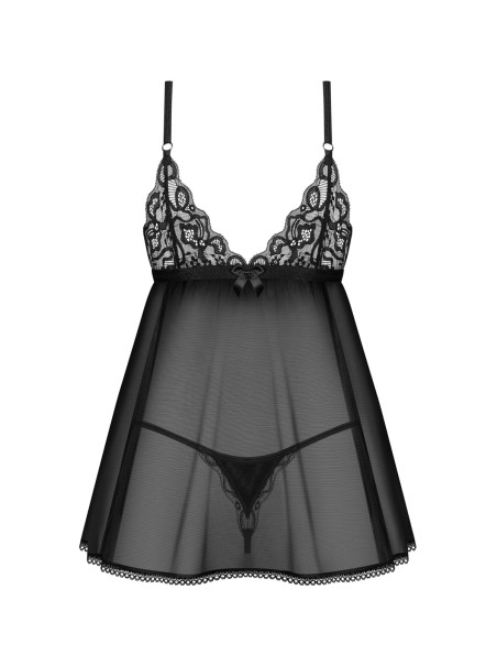 Obsessive elegante babydoll con perizoma Blomentis Obsessive elegante babydoll con perizoma Blomentis