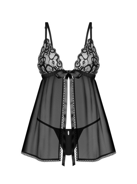 Obsessive elegante babydoll con perizoma Blomentis Obsessive elegante babydoll con perizoma Blomentis