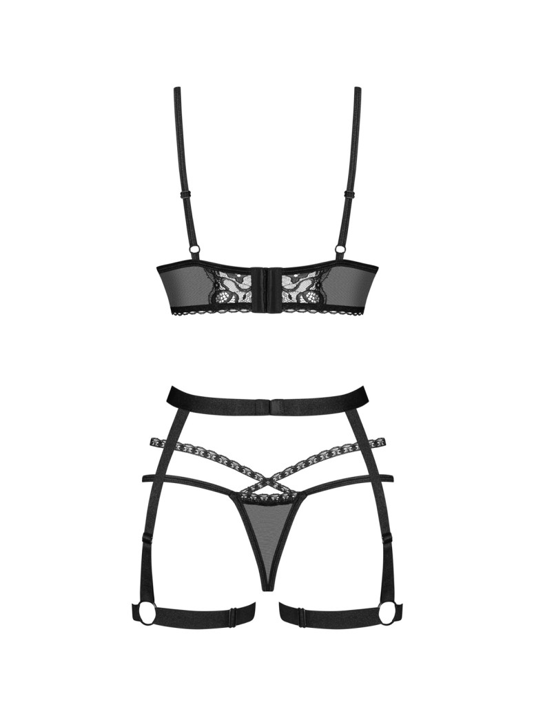 Obsessive sexy completino intimo con harness e perizoma Blomentis