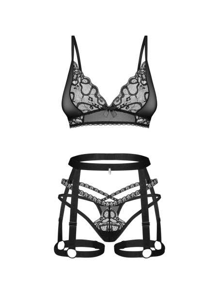 Obsessive sexy completino intimo con harness e perizoma Blomentis