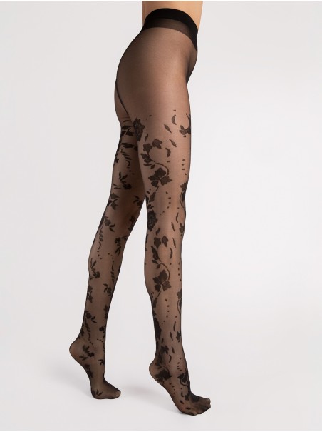 Fiore collant 20 denari dal motivo floreale Flores Fiore collant 20 denari dal motivo floreale Flores