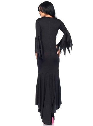 Leg Avenue vestito da Morticia lungo con spacco laterale 2