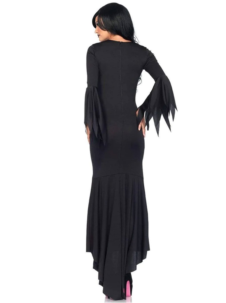 Leg Avenue vestito da Morticia lungo con spacco laterale