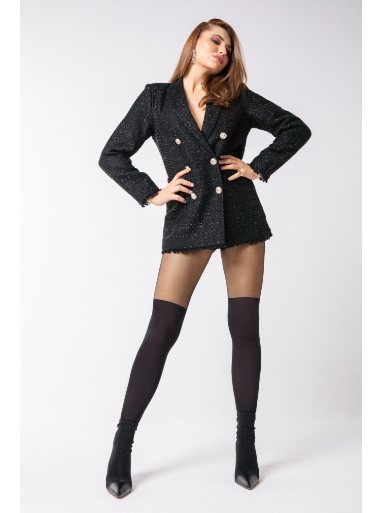 Annes collant moda effetto parigina Made in Italy