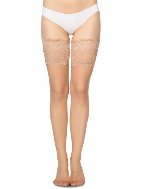 Annes calze autoreggenti Cecile con fascia in pizzo in 2 colori