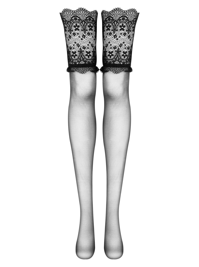 Beauty Night Calze Obsidian per reggicalze 20 den balza alta