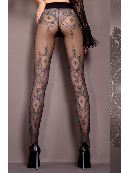 Ballerina eleganti collant 20 den con decorazioni blu Ballerina eleganti collant 20 den con decorazioni blu
