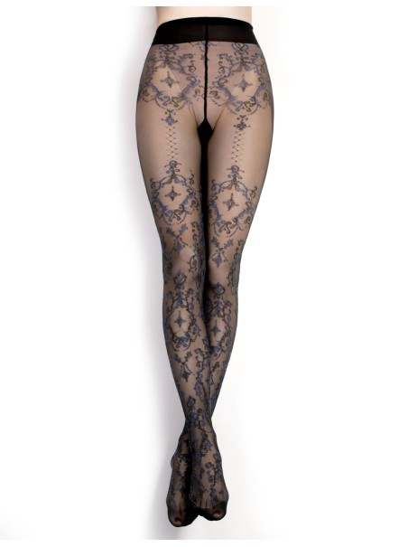 Ballerina eleganti collant 20 den con decorazioni blu Ballerina eleganti collant 20 den con decorazioni blu