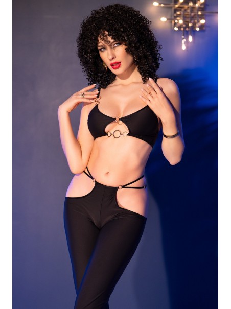 Set con pantaloni e crop top firmato Chilirose