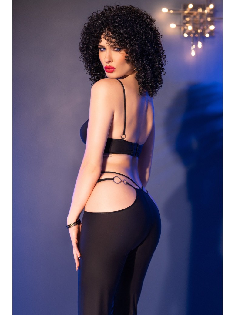 Set con pantaloni e crop top firmato Chilirose