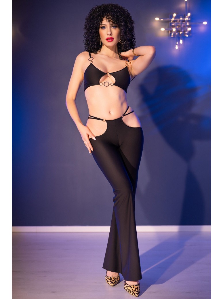 Set con pantaloni e crop top firmato Chilirose