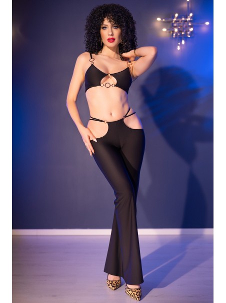 Set con pantaloni e crop top firmato Chilirose