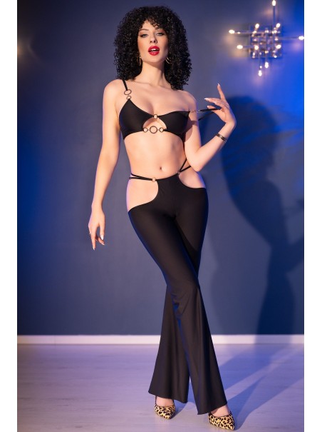 Set con pantaloni e crop top firmato Chilirose