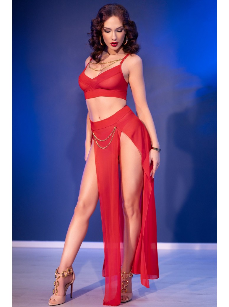 Top con gonna e perizoma By Chilirose Lingerie