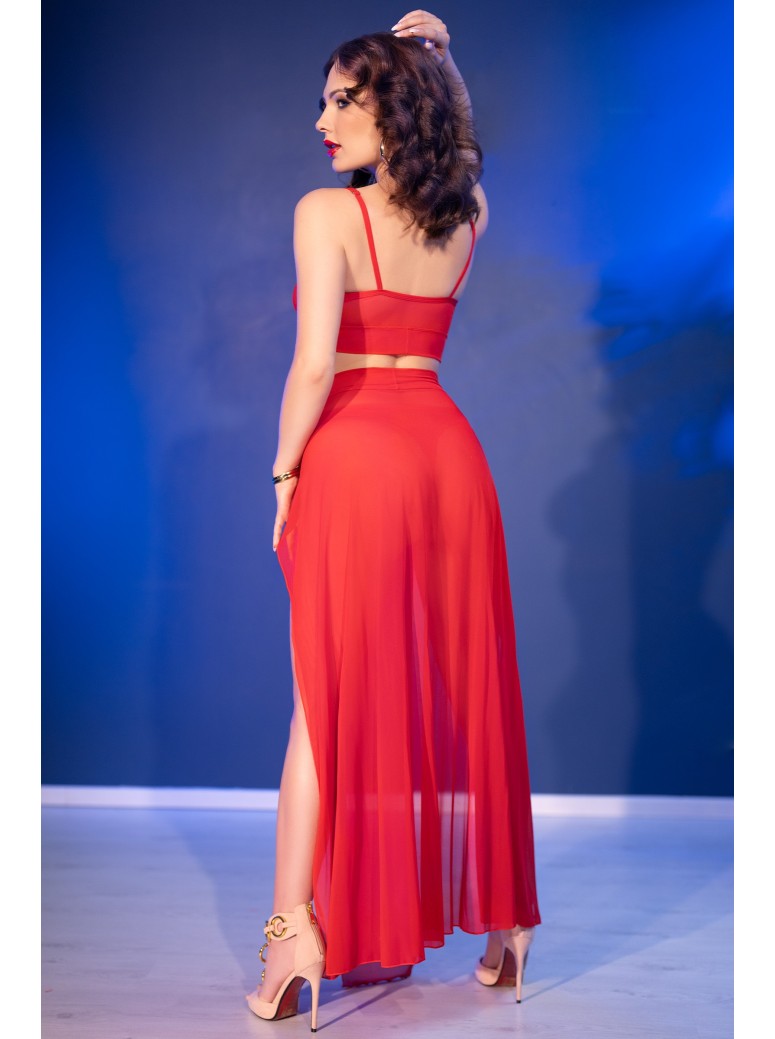 Top con gonna e perizoma By Chilirose Lingerie